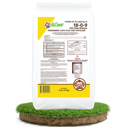 18-0-9 30% Slow Release 2% Iron .29% Prodiamine