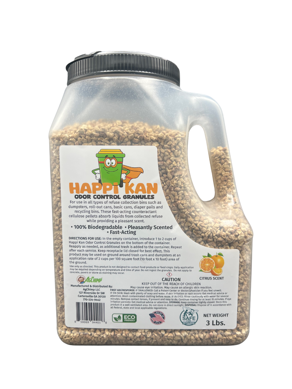 Happi-Kan Dumpster Odor Control - Orange