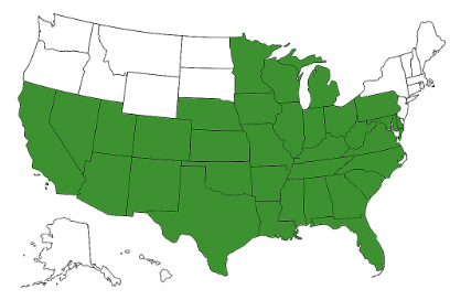 Growth region map