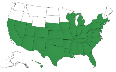 Growth region map