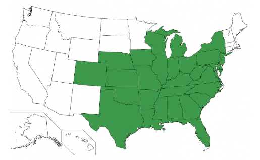 Growth region map