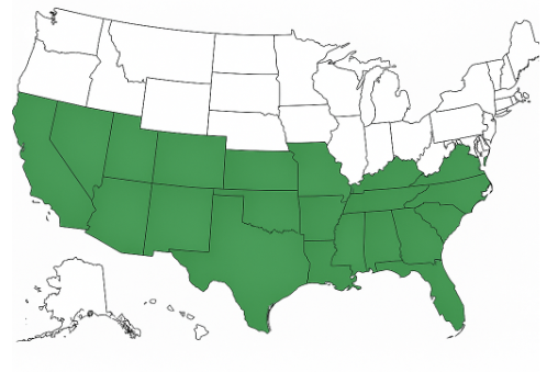 Growth region map