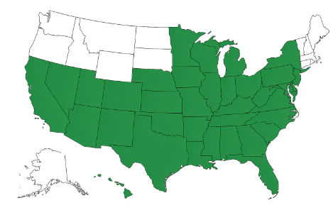 Growth region map