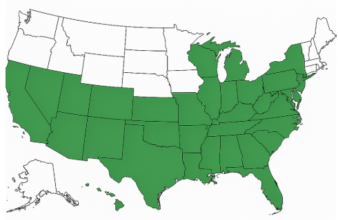 Growth region map