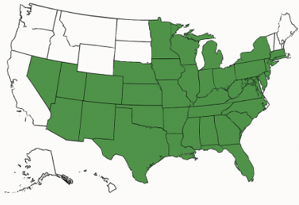 Growth region map