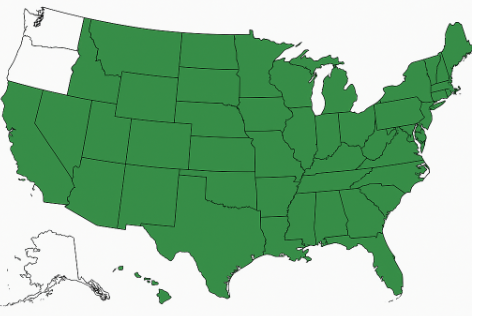 Growth region map